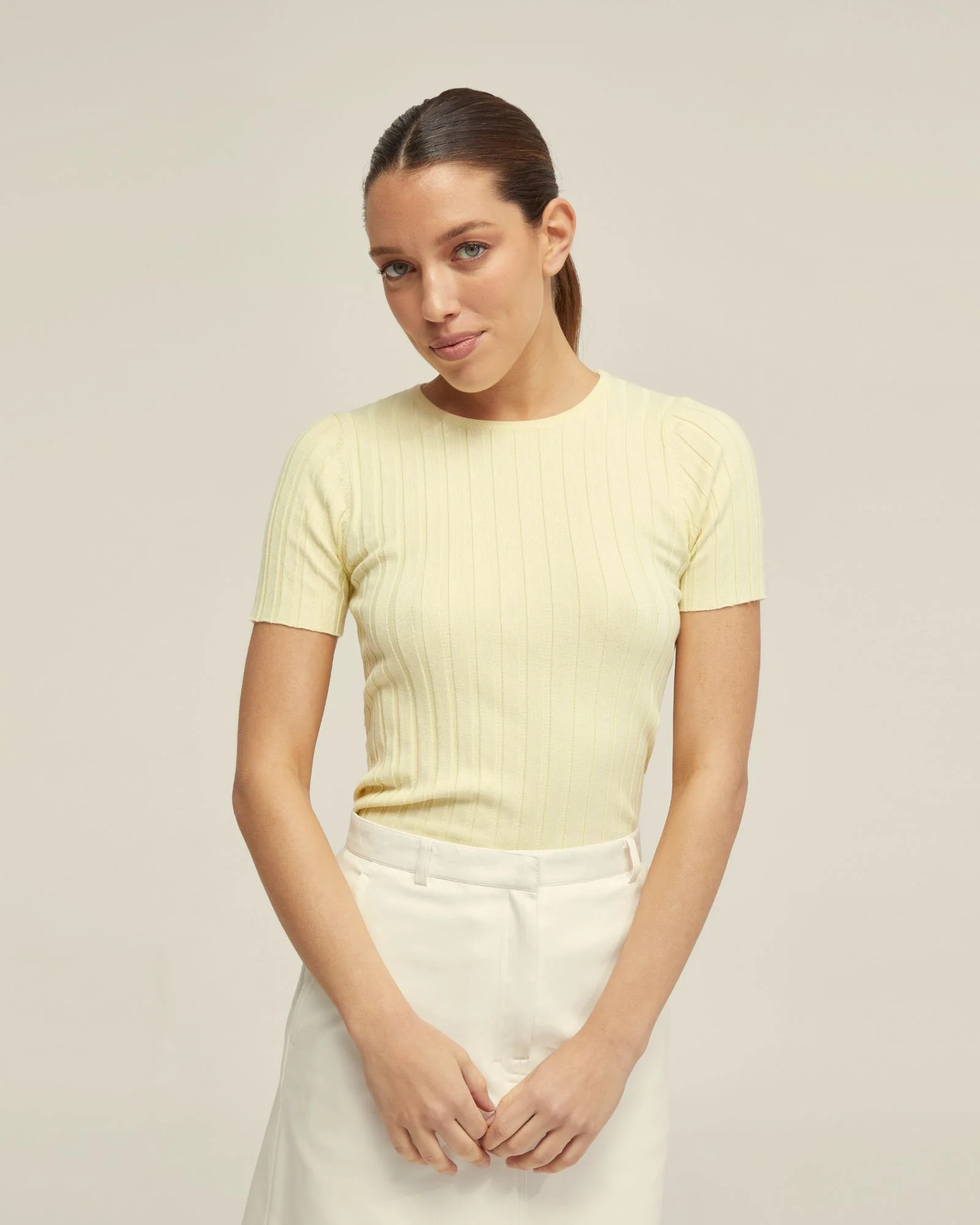Sasha Crew Neck Rib Knit - Image 17
