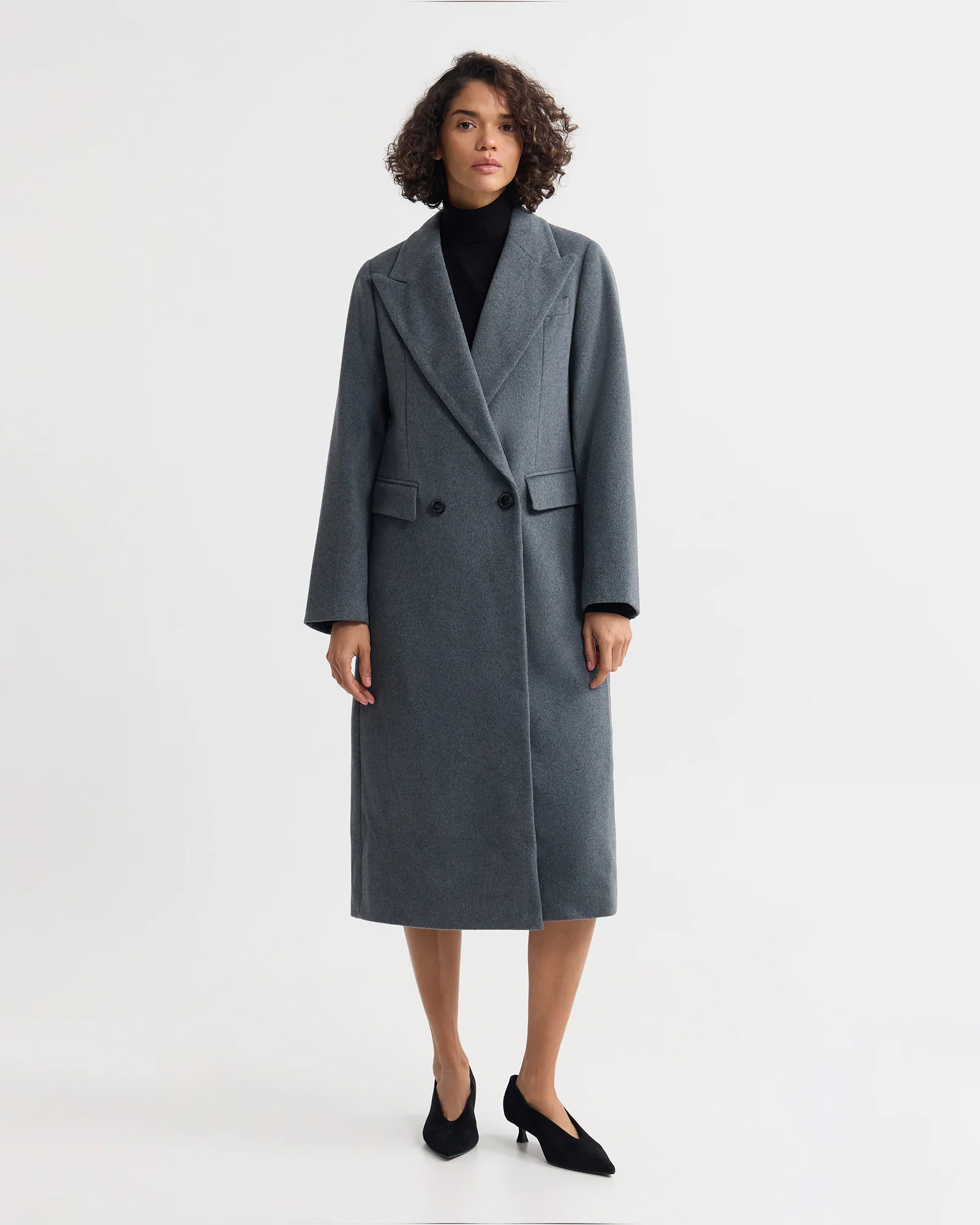 Saskia Double Breasted Wool Rich Coat - Image 10