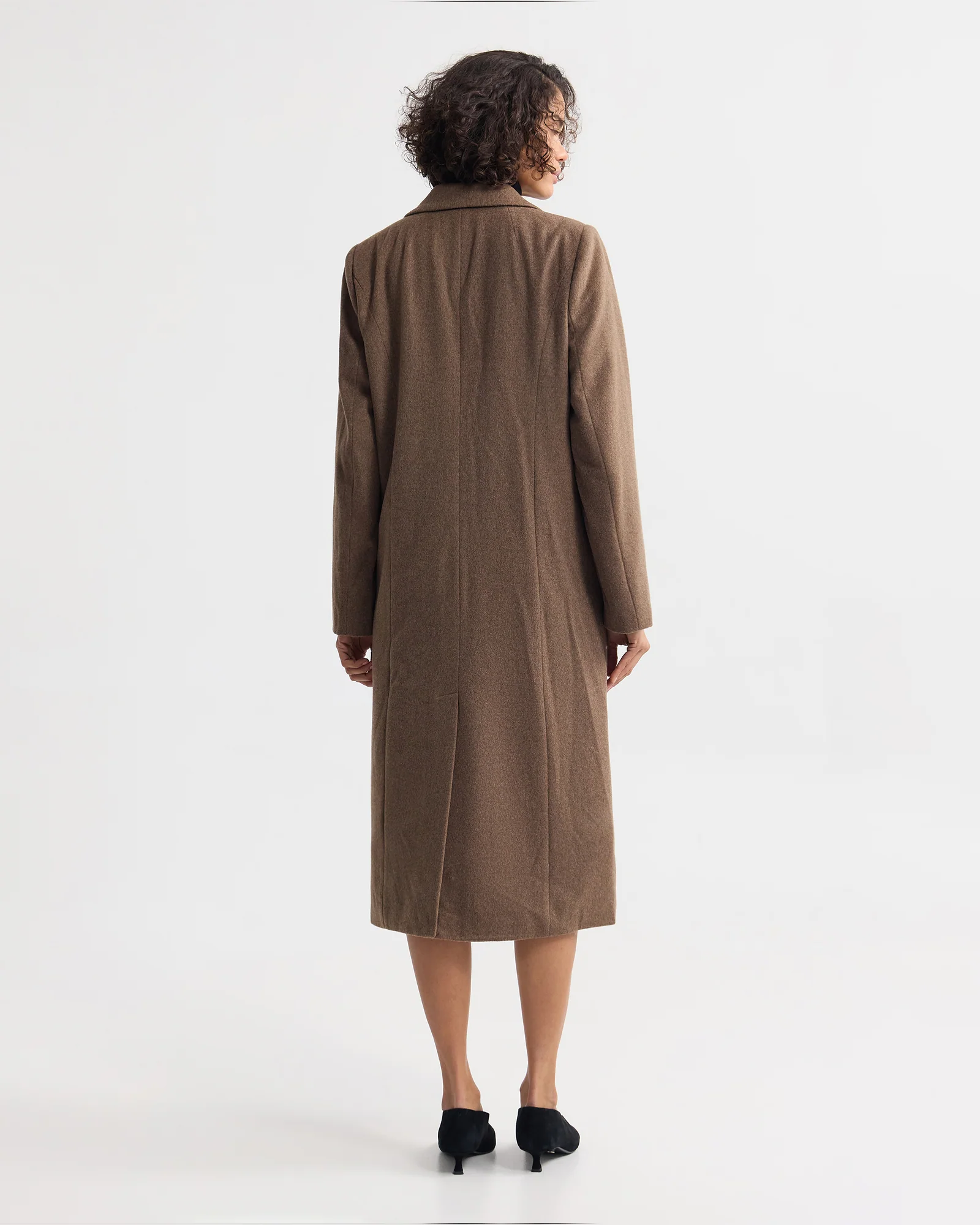 Saskia Double Breasted Wool Rich Coat - Image 3