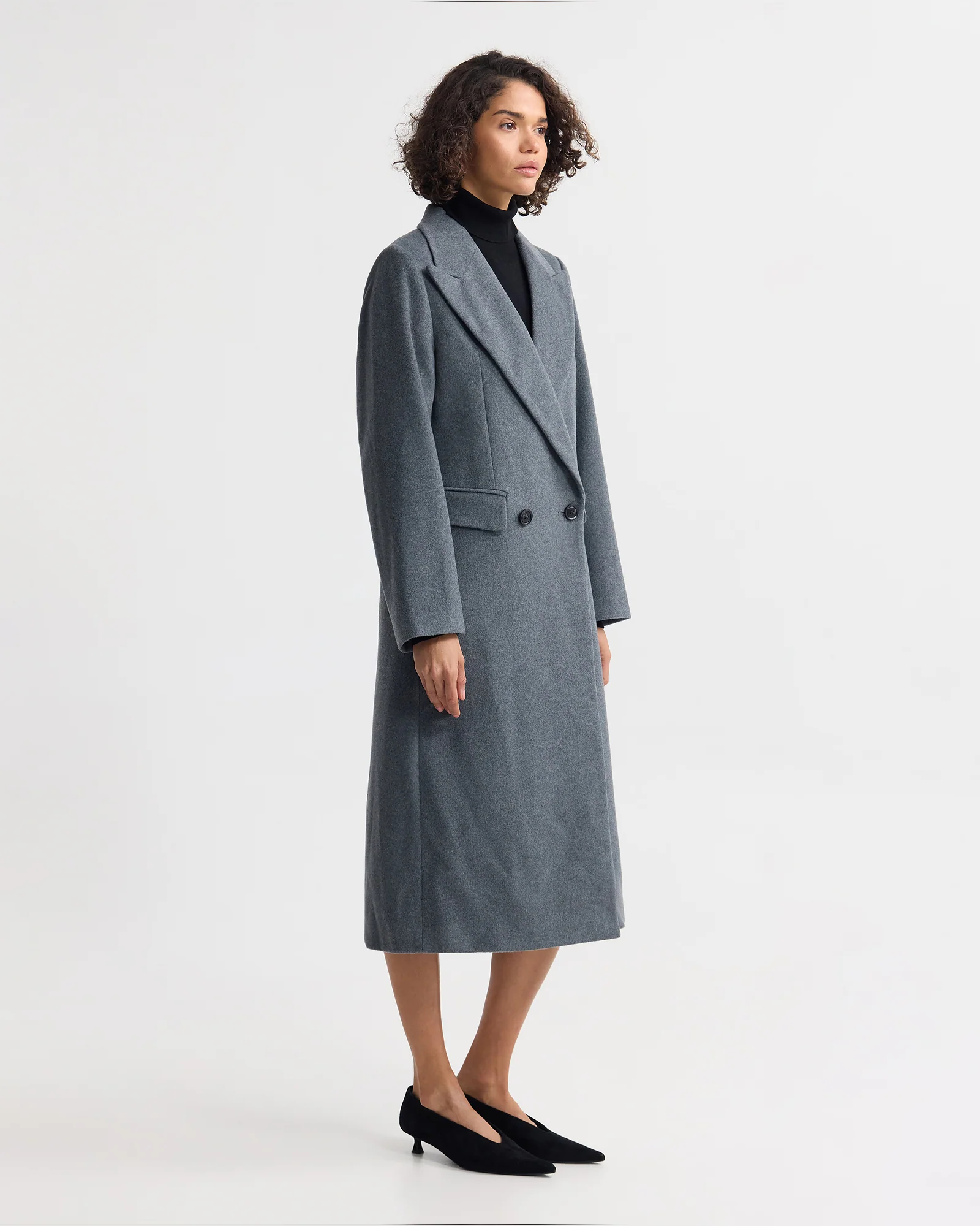 Saskia Double Breasted Wool Rich Coat - Image 8