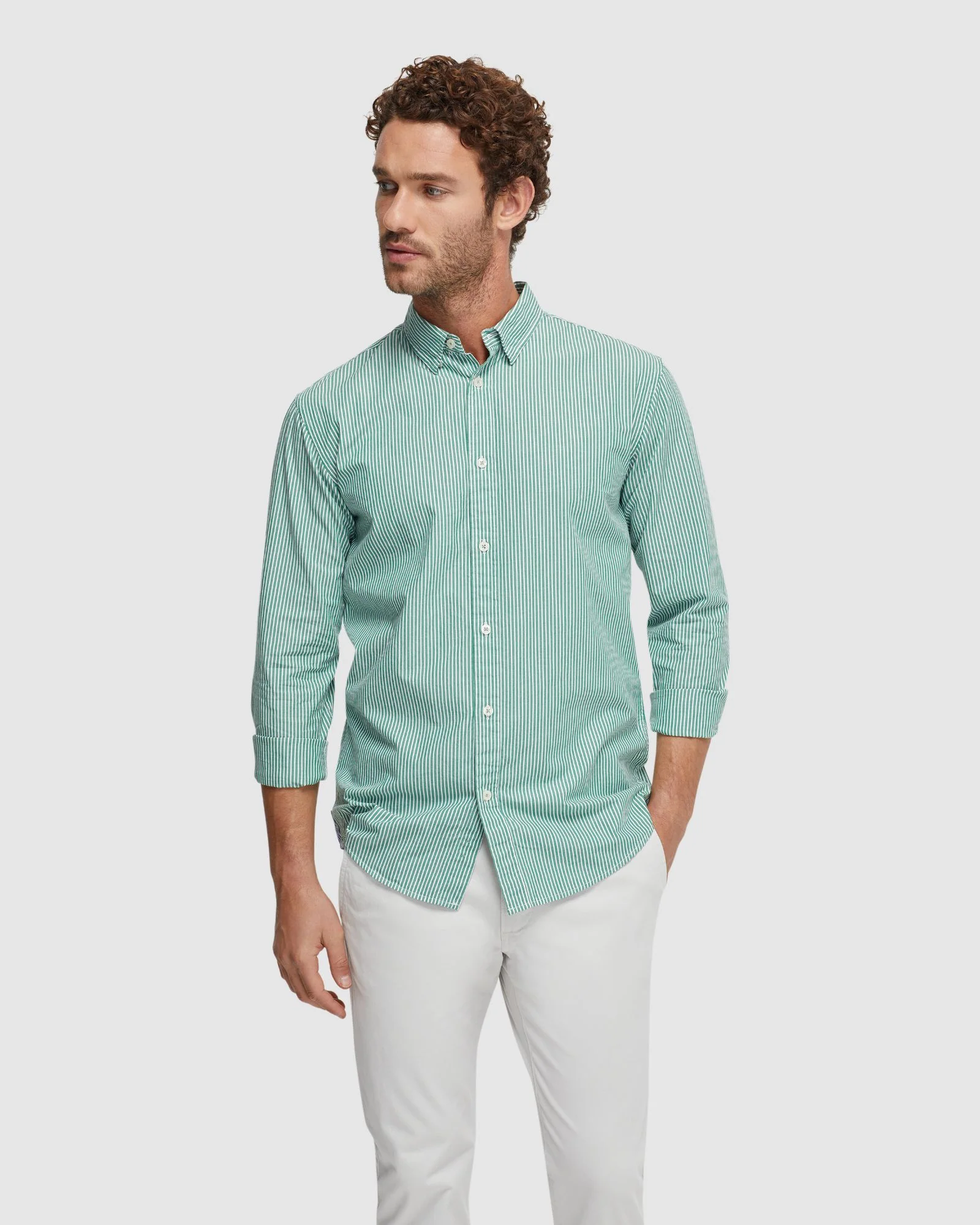 Shoreditch Bttn Down Stripe Shirt - Image 12