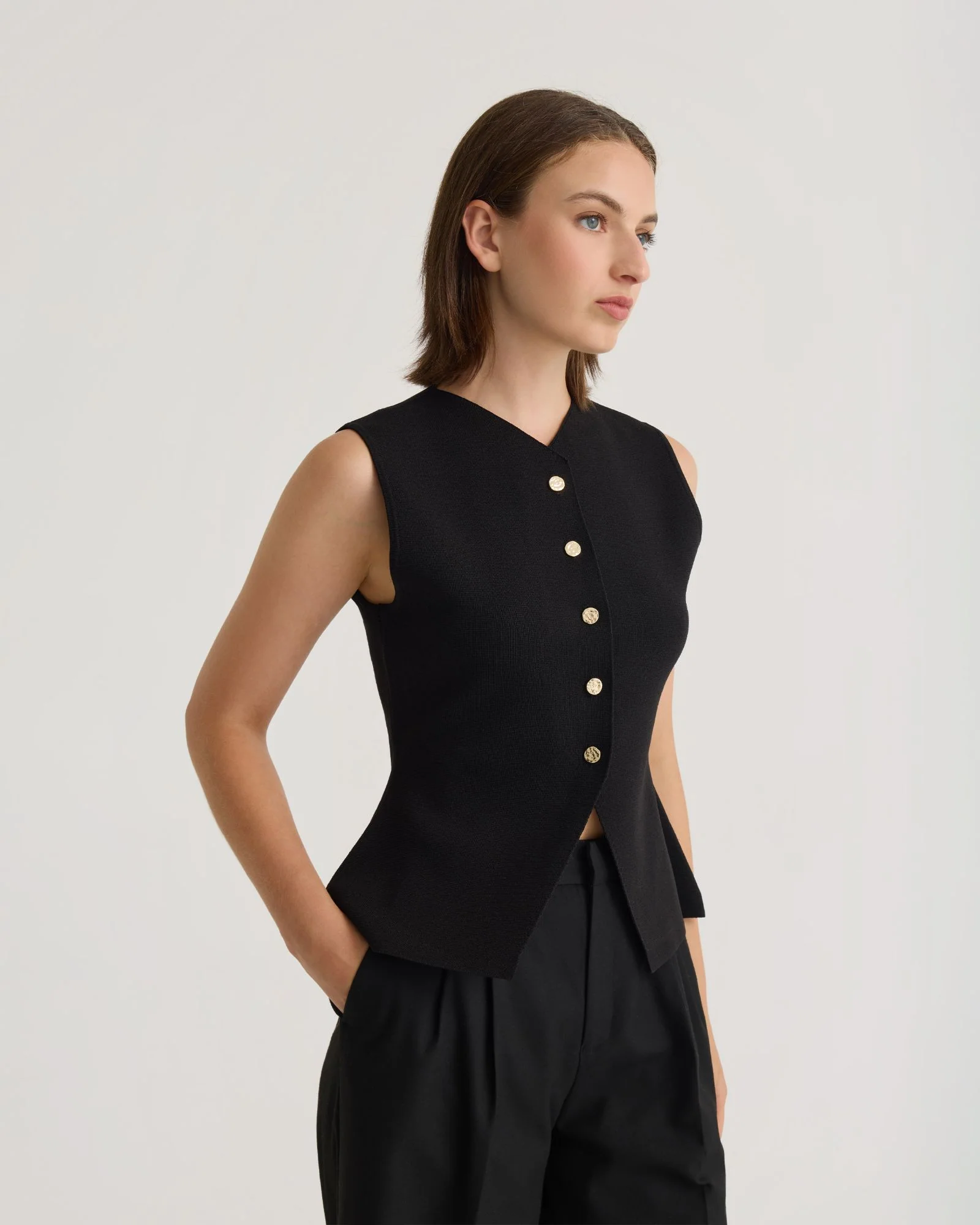 Sofia Knitted Waistcoat - Image 2