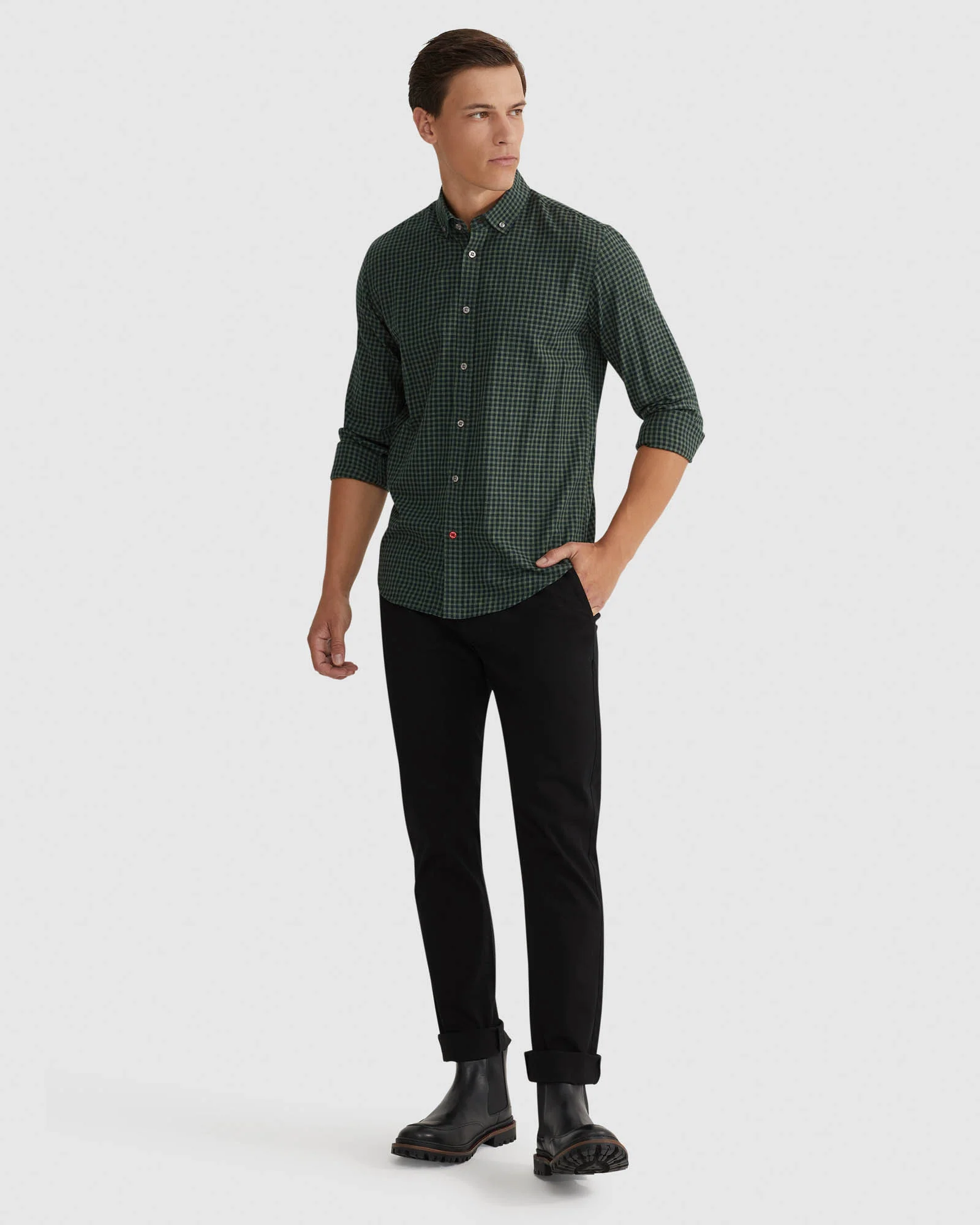 Stratton Small Check Shirt - Image 11