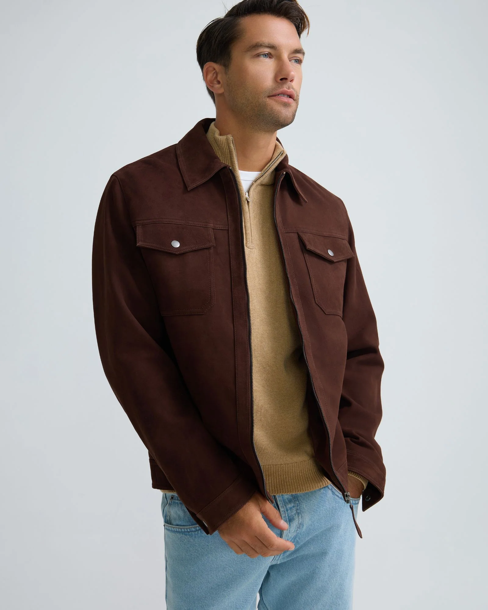 Suede Trucker Jacket - Image 14