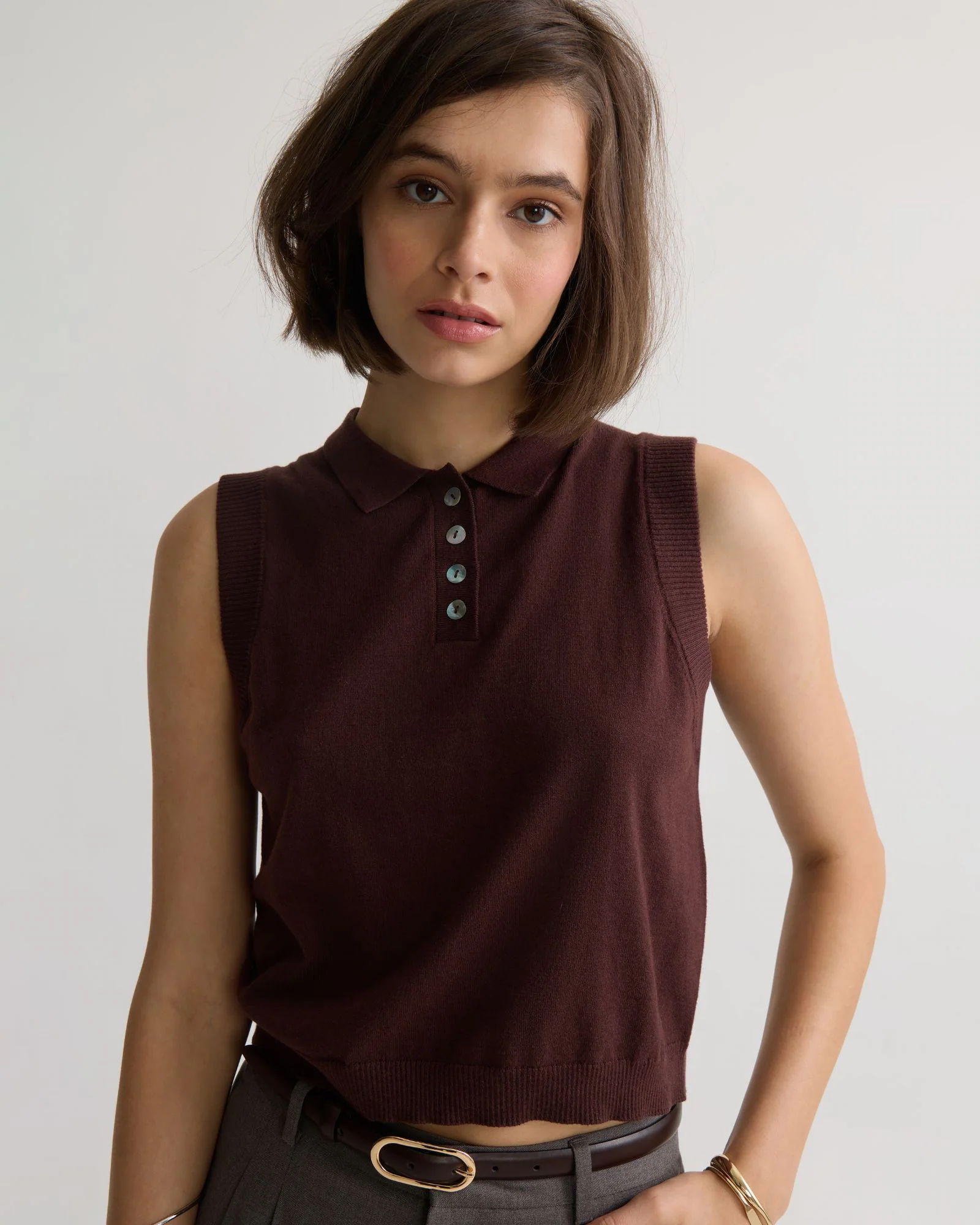 Suki Cashmere Blend Polo - Image 4
