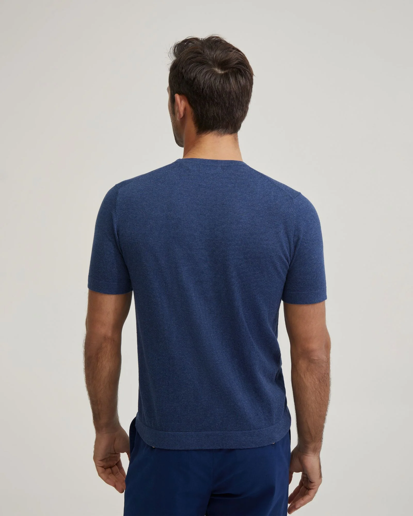 Theodore Crew Neck Knitted T-Shirt - Image 3
