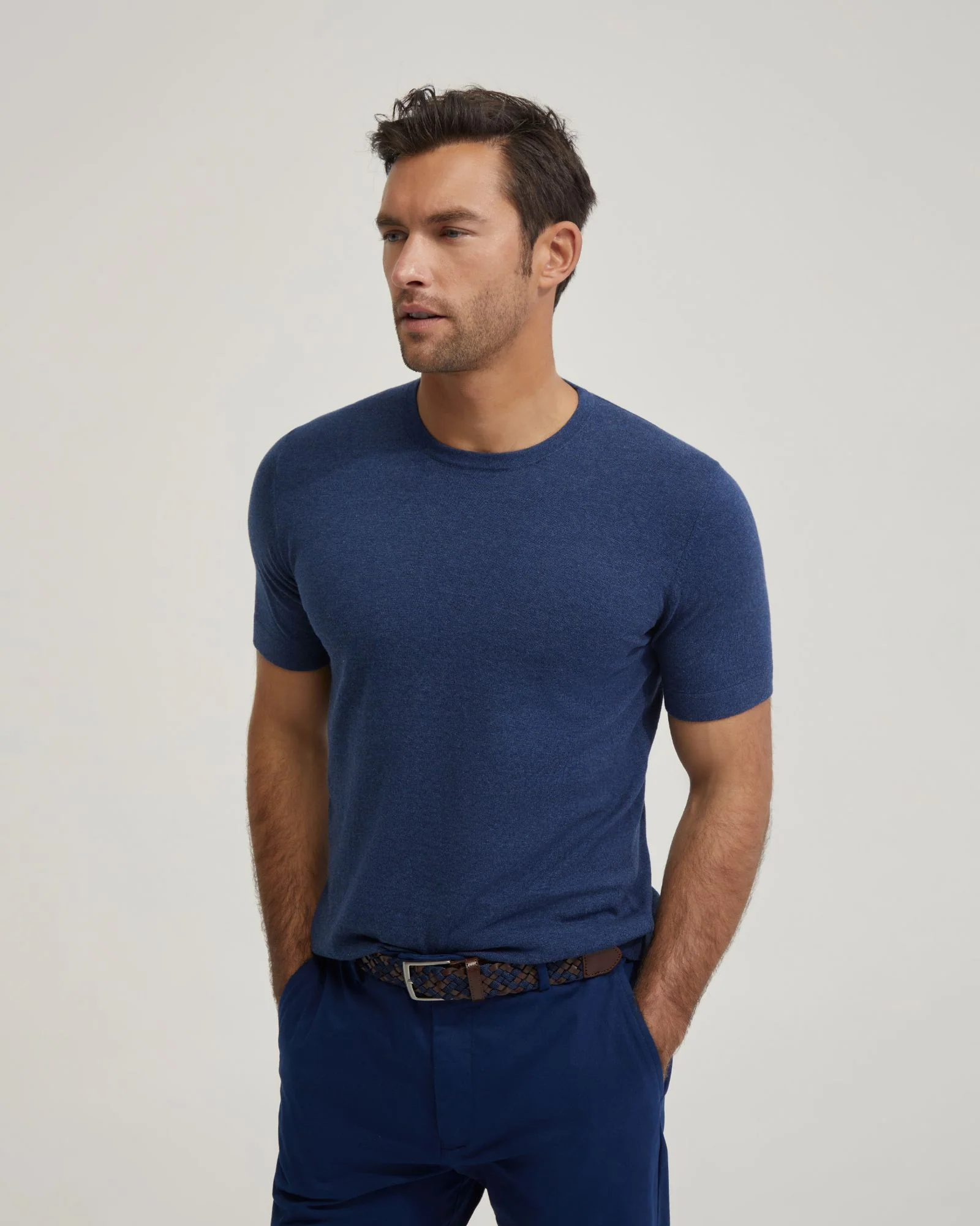 Theodore Crew Neck Knitted T-Shirt - Image 5