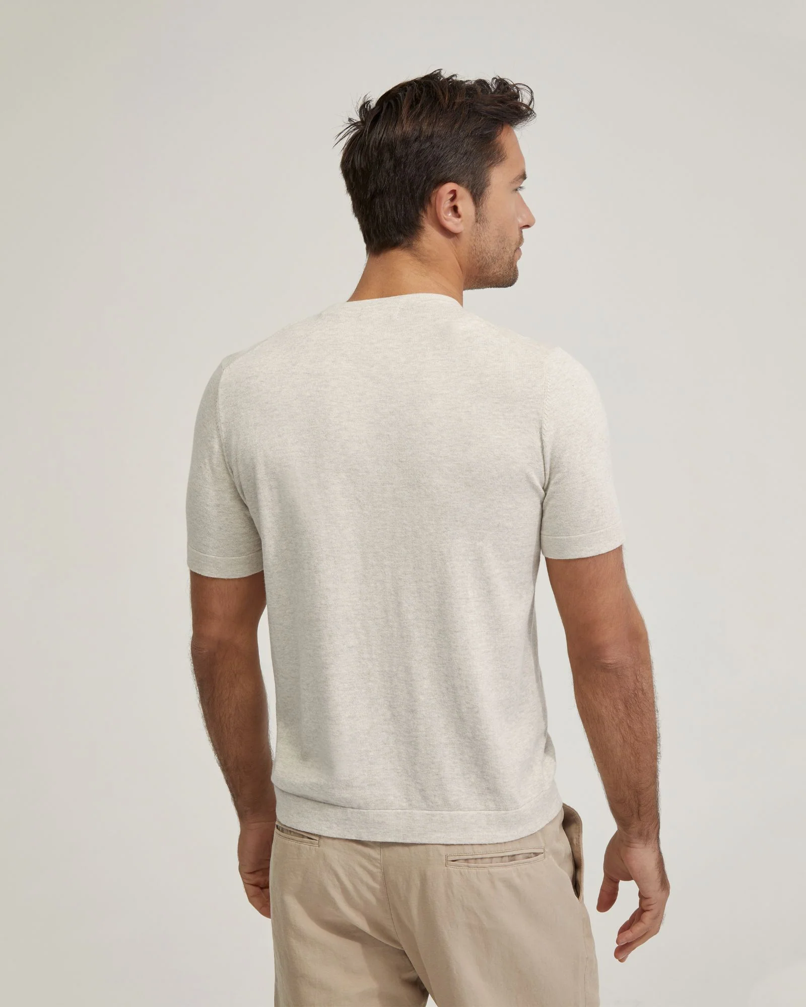 Theodore Crew Neck Knitted T-Shirt - Image 9