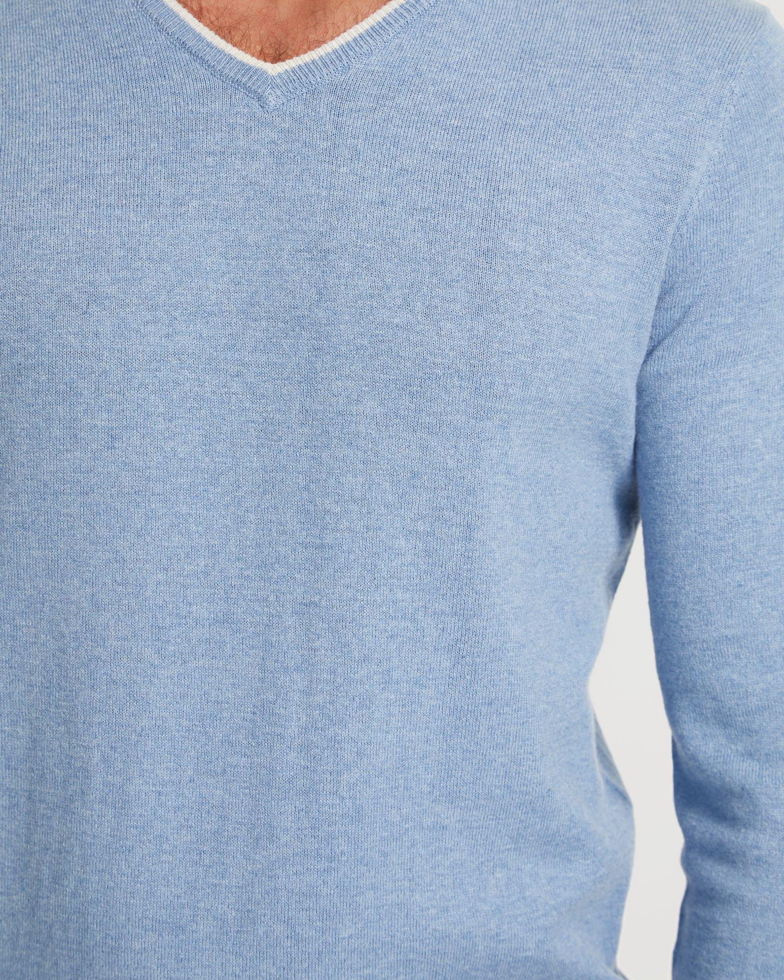 Tipping V-Neck Knitted Top - Image 6
