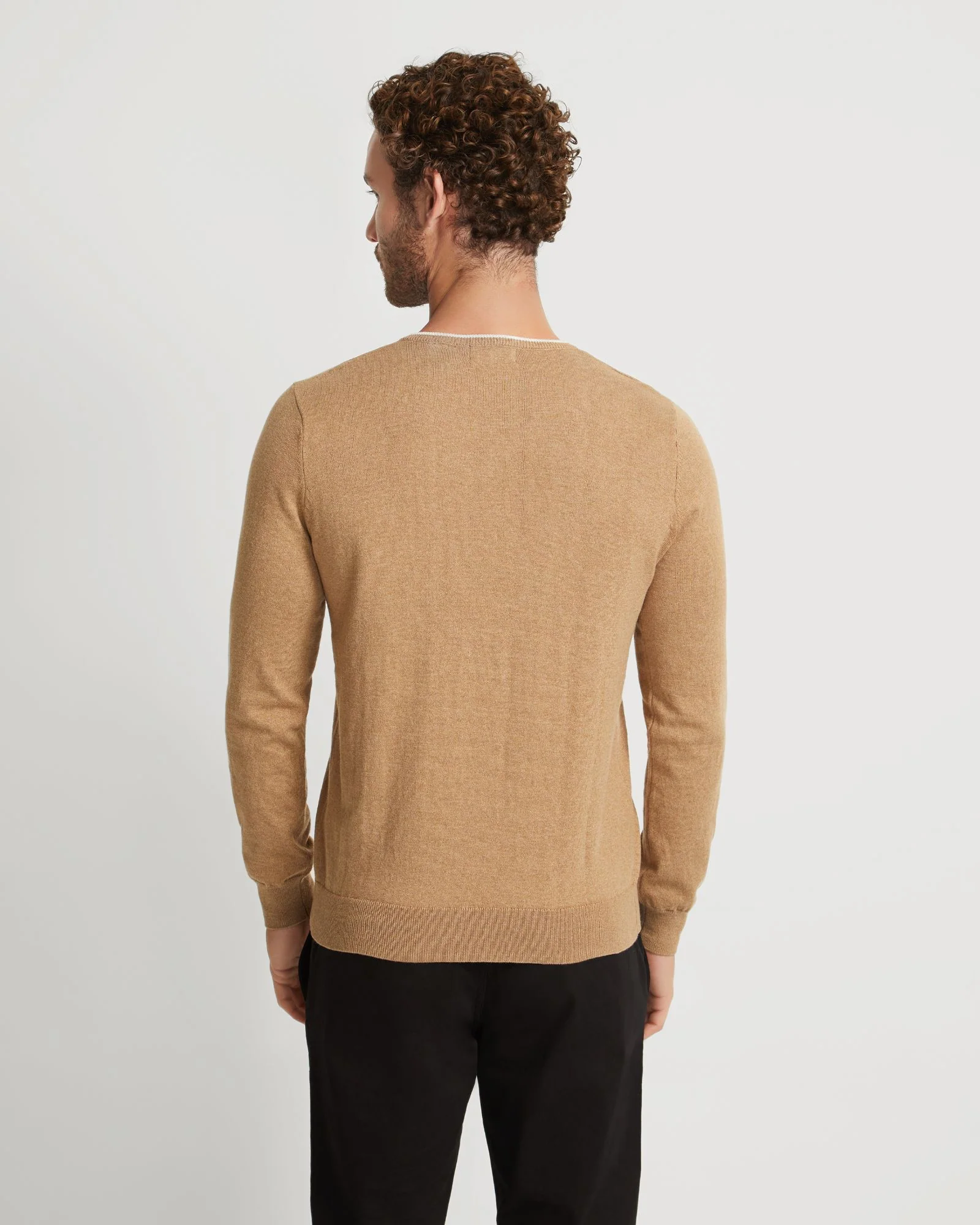 Tipping V-Neck Knitted Top - Image 9