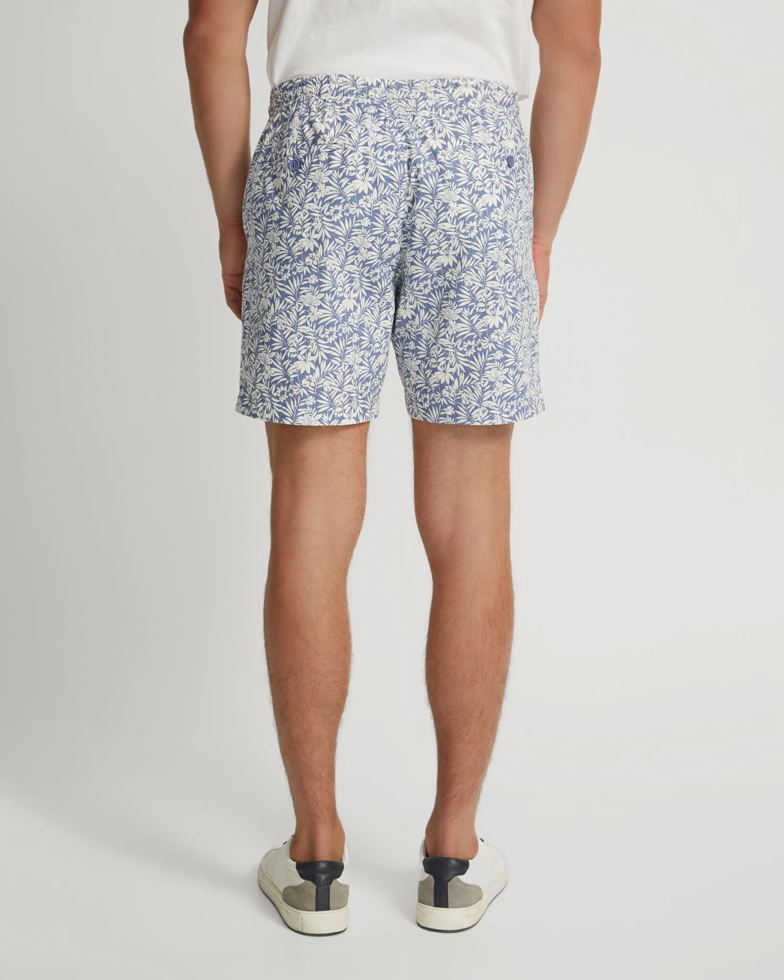 Toby Linen Cotton Printed Shorts - Image 3