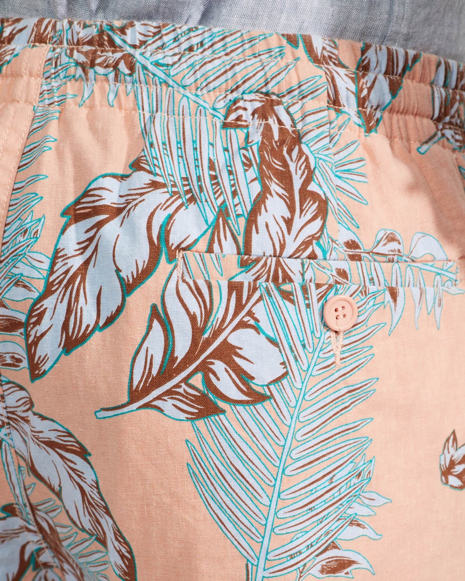 Toby Linen Cotton Printed Shorts - Image 5
