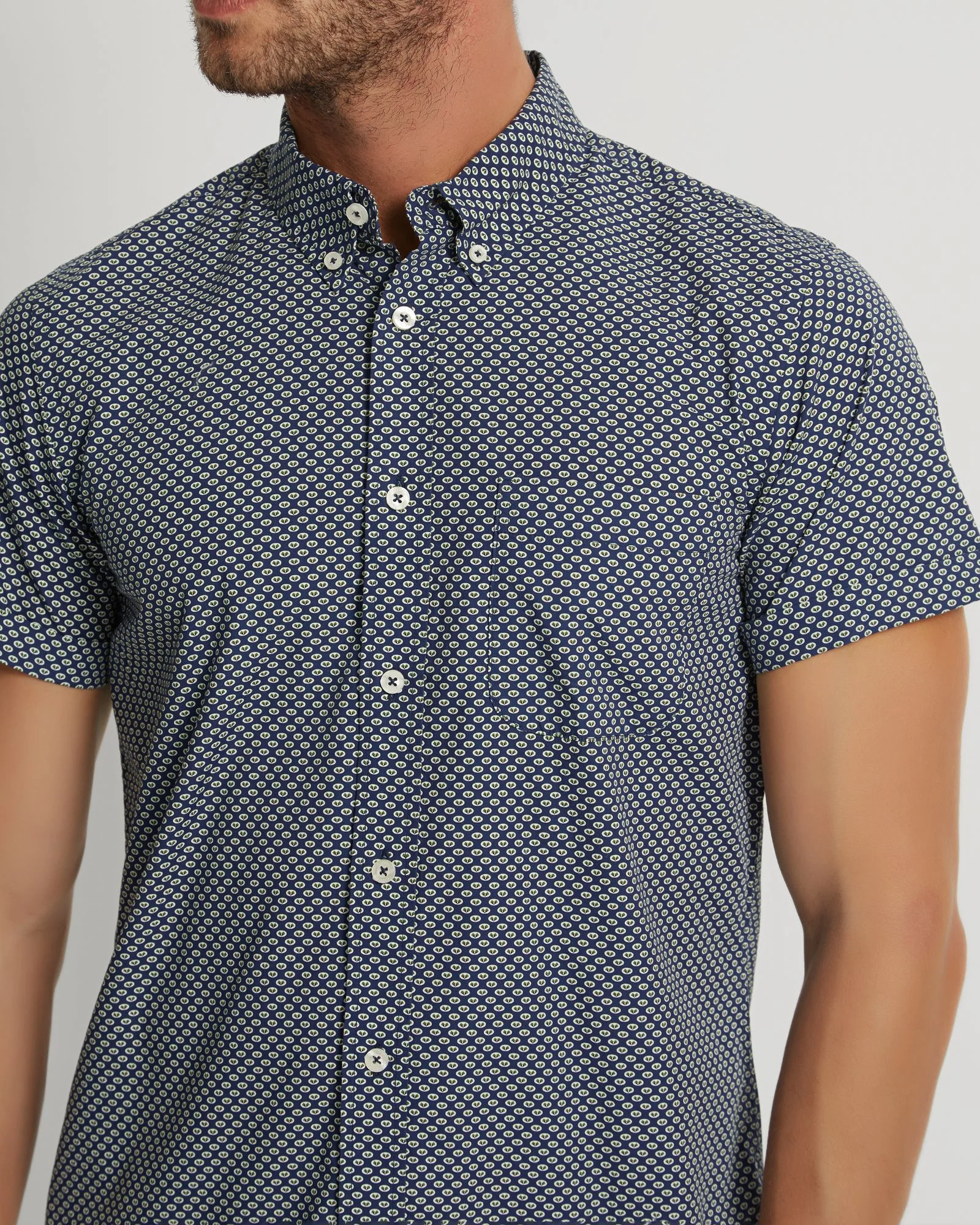 Tottenham Cotton Printed Short Sleeve Shirt - Image 5