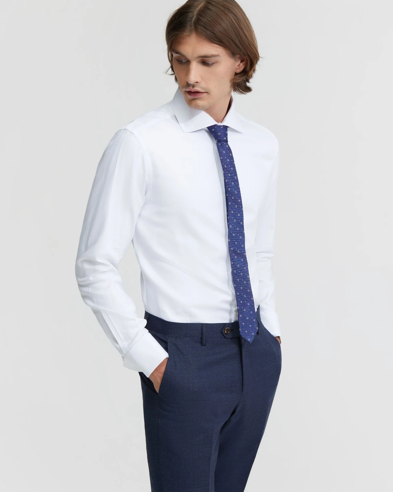Trafalgar French Cuff Twill Shirt - Image 10