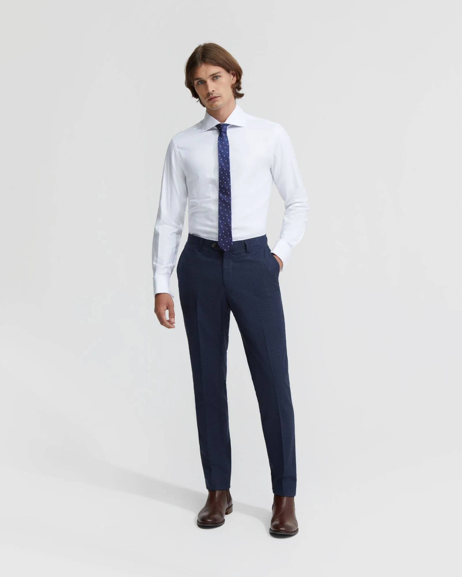 Trafalgar French Cuff Twill Shirt - Image 11