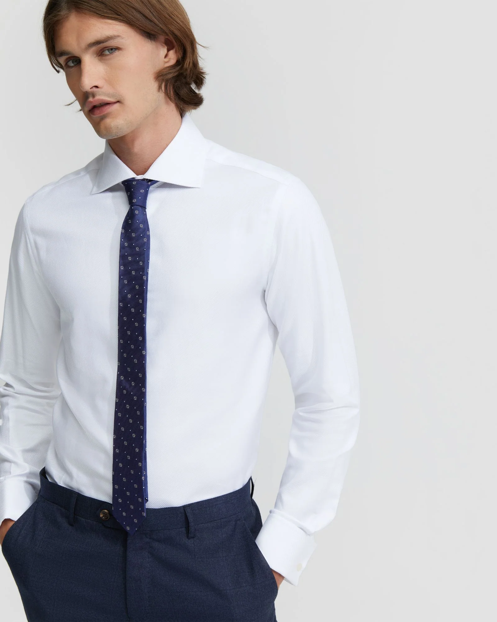 Trafalgar French Cuff Twill Shirt - Image 14