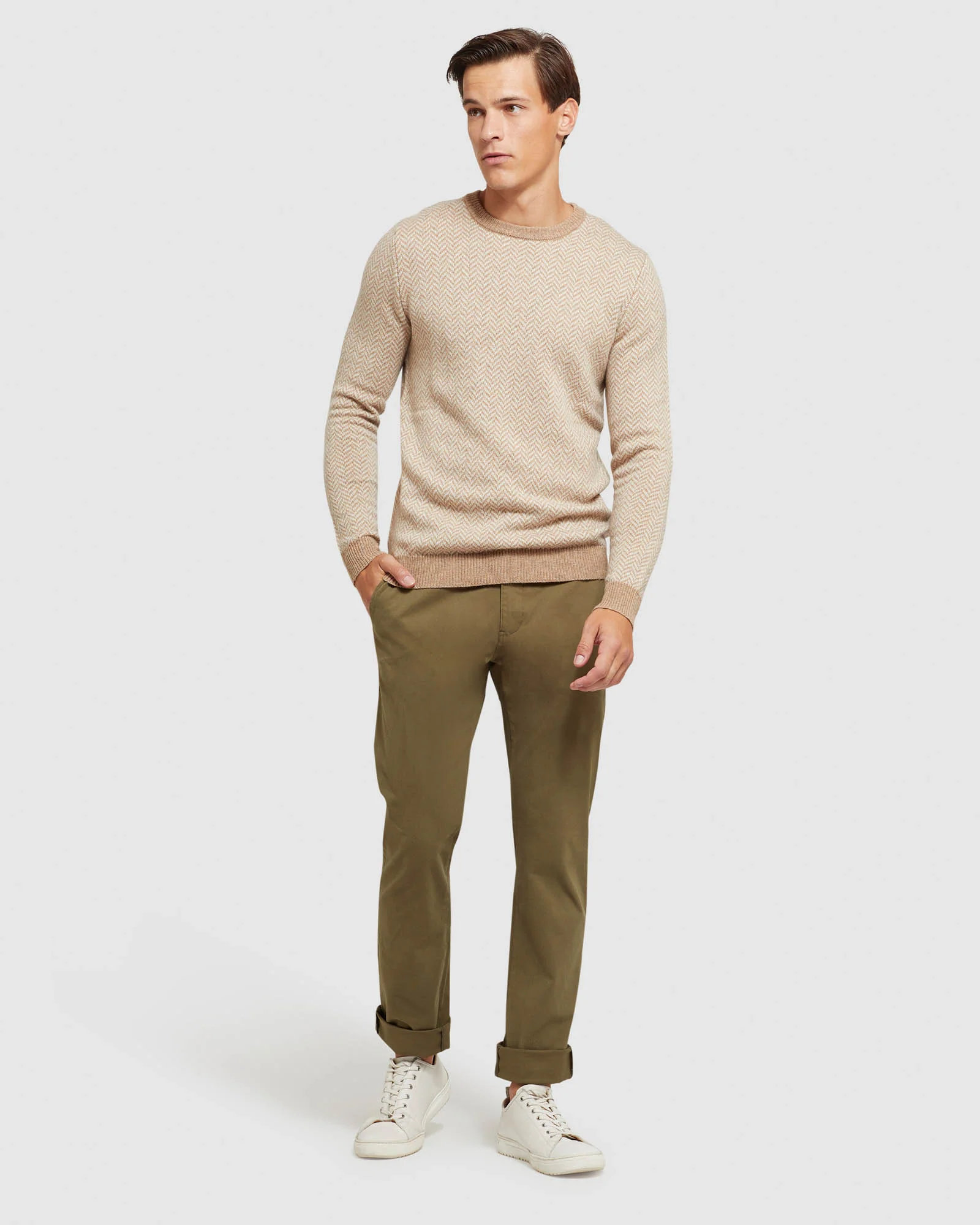Tully Wool Blend Herringbone Knit - Image 11