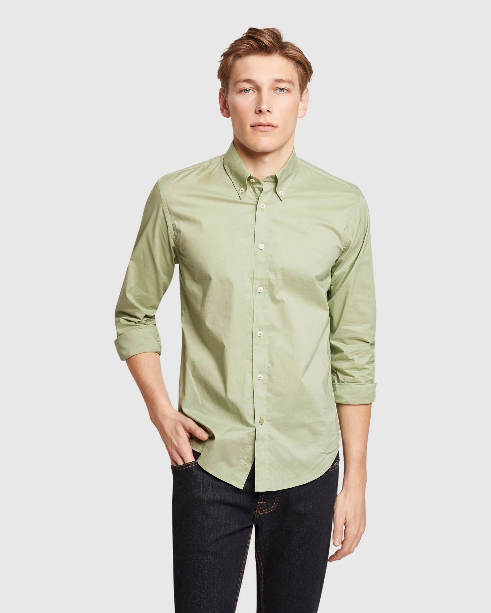 Uxbridge Button Down Poplin Shirt - Image 13