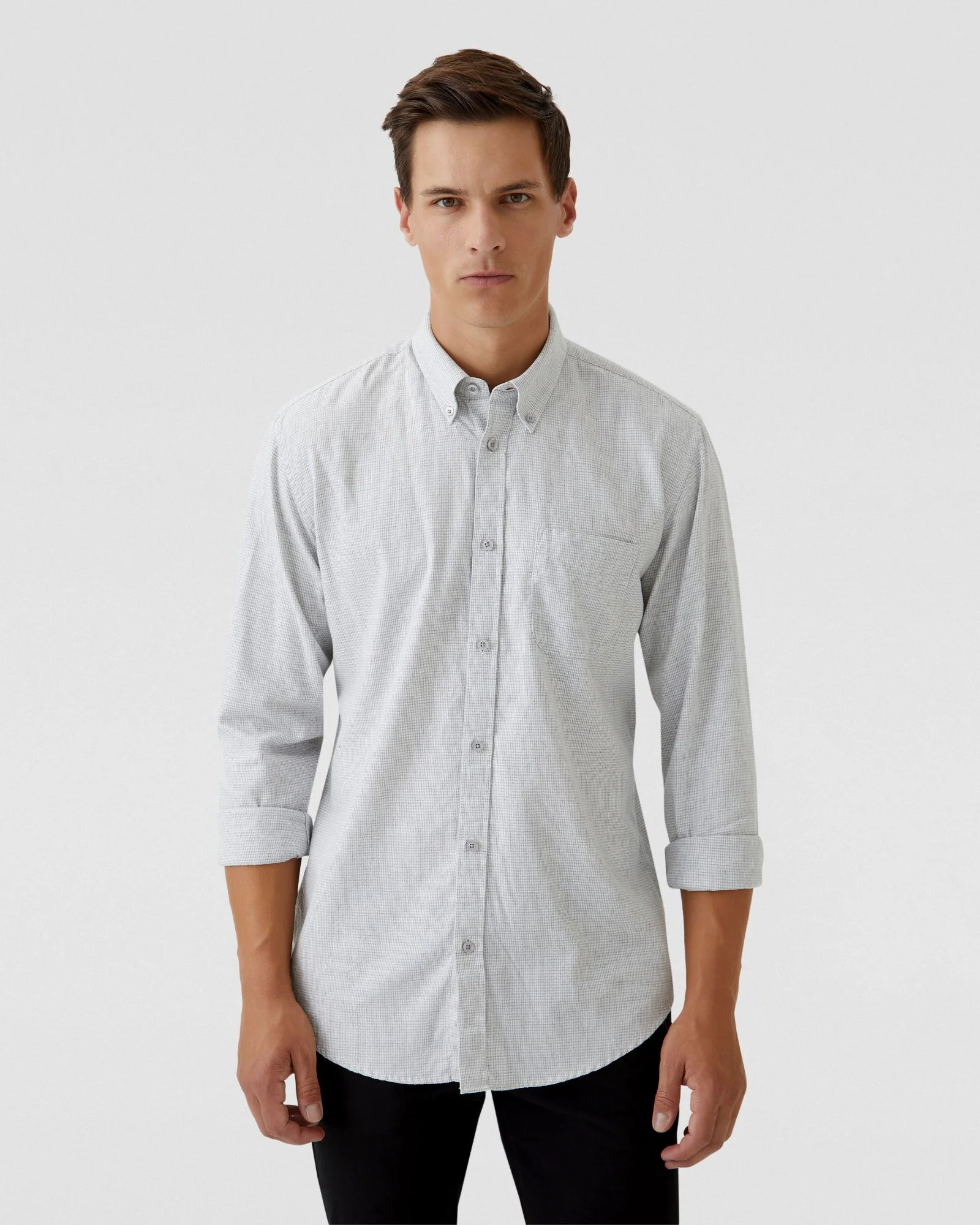 Uxbridge Micro Houndstooth Shirt - Image 7