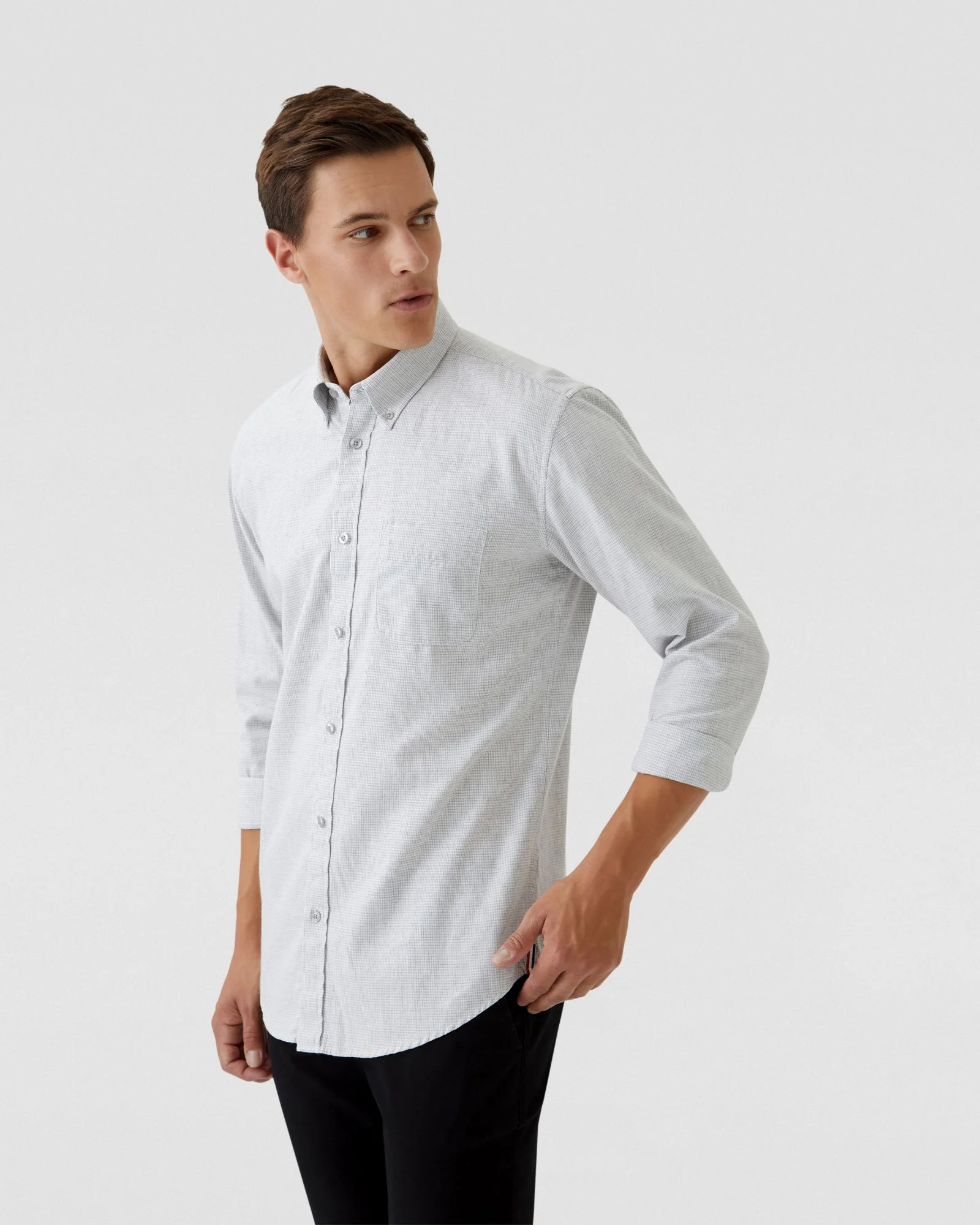 Uxbridge Micro Houndstooth Shirt - Image 8