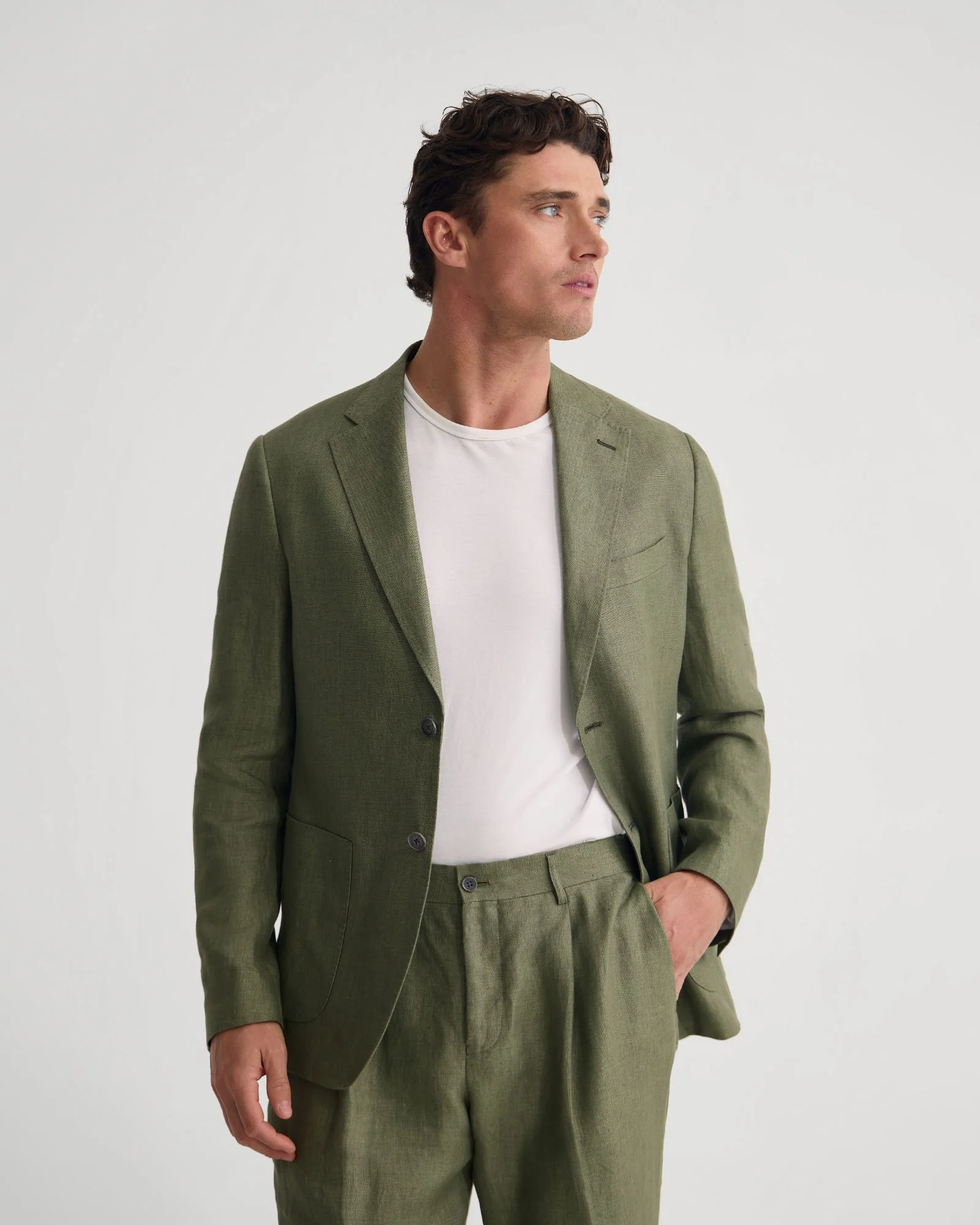Wrdswrth Linen Patch Pocket Blazer - Image 11
