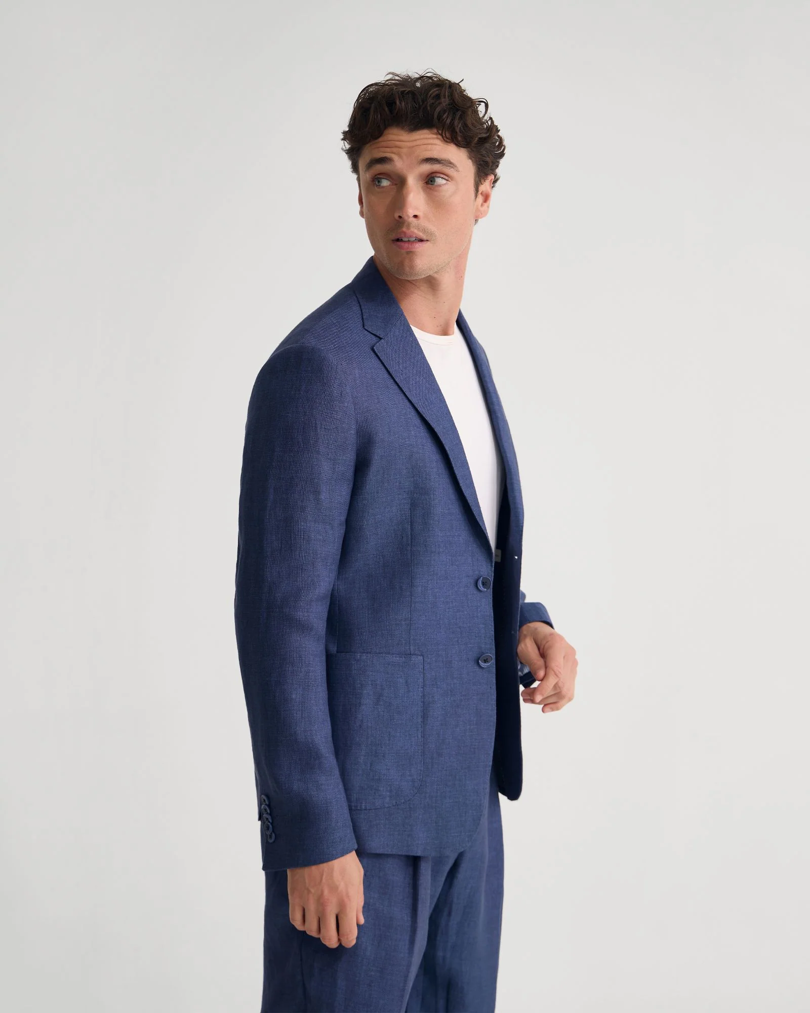 Wrdswrth Linen Patch Pocket Blazer - Image 2